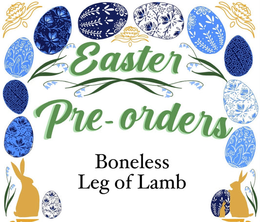 Leg of Lamb BONELESS 6-8# DEPOSIT