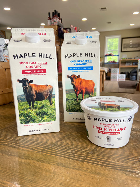 Maple Hill Milk and Yogurt Choices